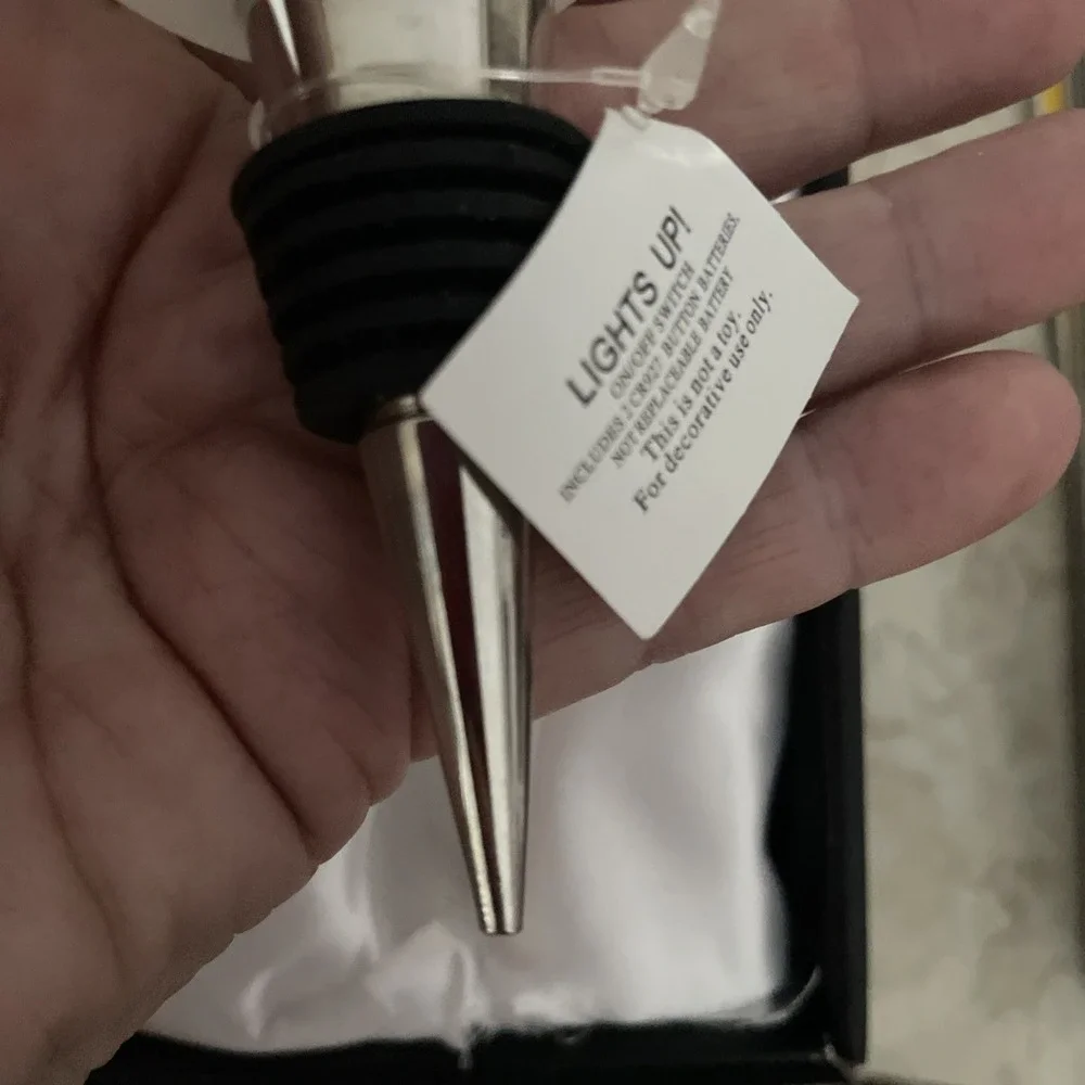 Ganz Light Up Cheer Ornament Wine Stopper